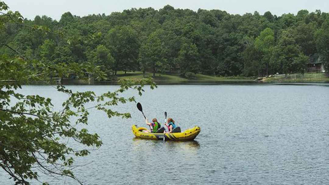 Kayaking on Private Lake | Hohman Lake Rentals | Cabin Rentals near St. Louis